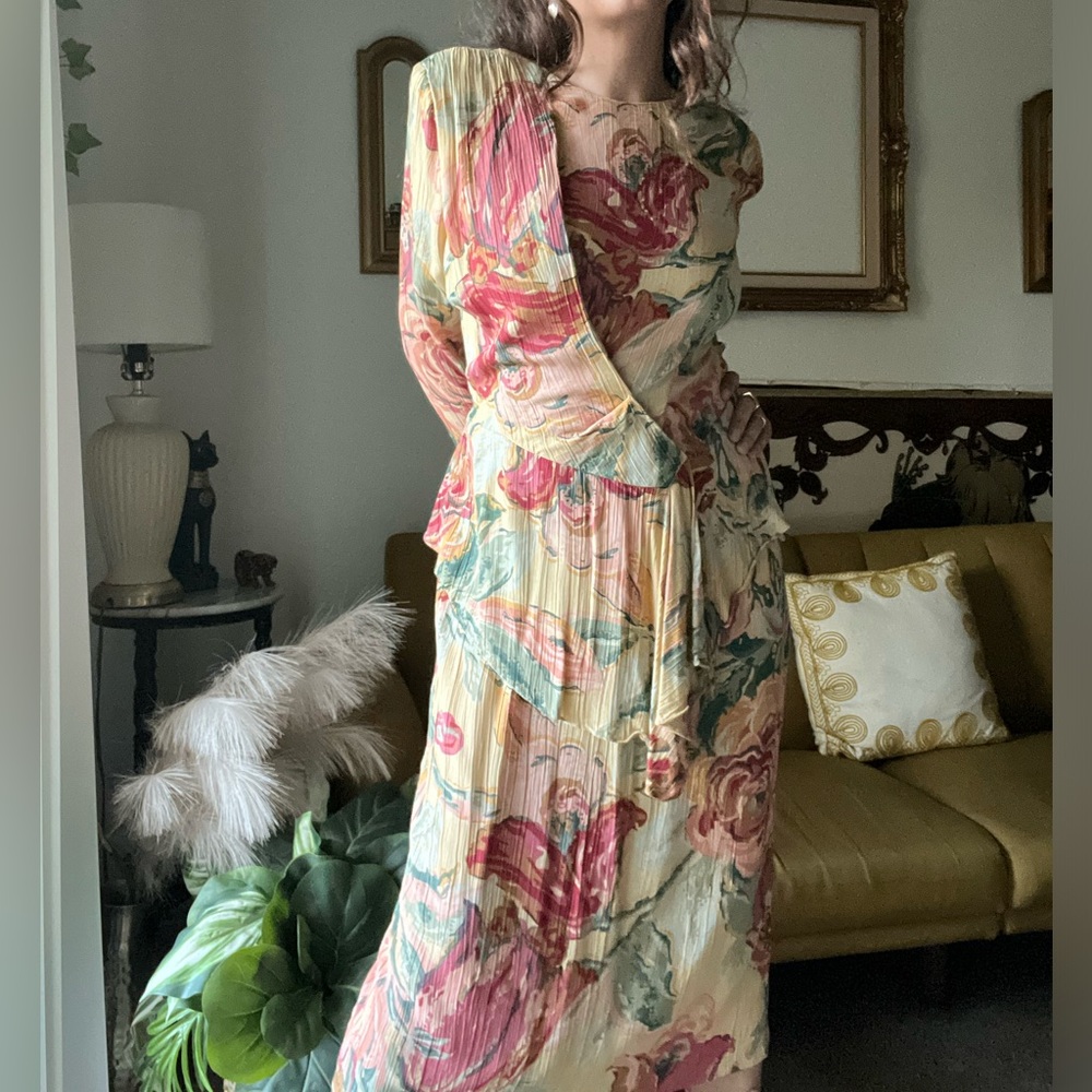 Vintage floral dress.
